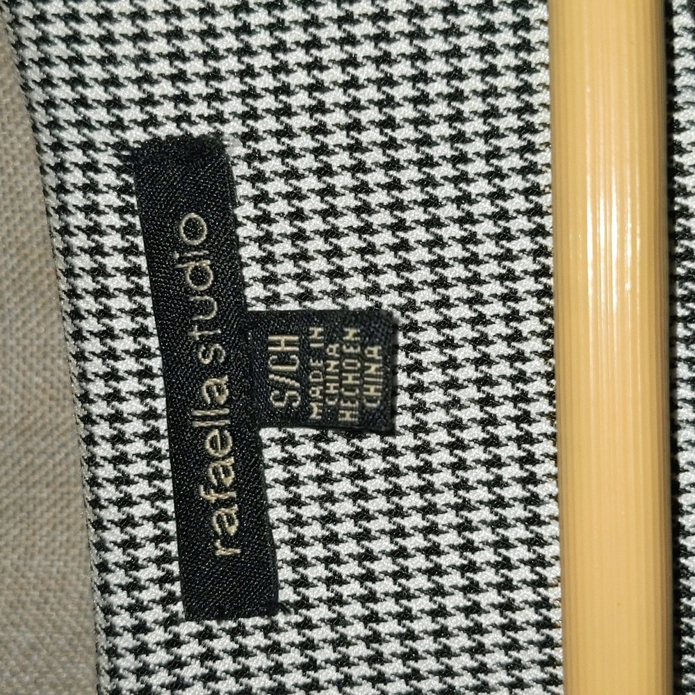 Rafaella Studio Houndstooth Jacket Size Small - image 3